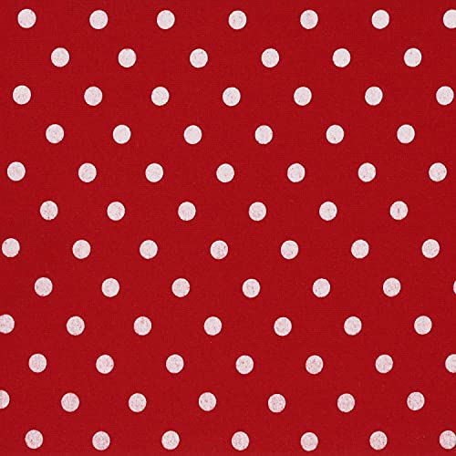Cackleberry Home Red And White Polka Dot Fabric Decorative Square Throw Pillow Case Covers 20 X 20 Inches, Set Of 4 #TOP2