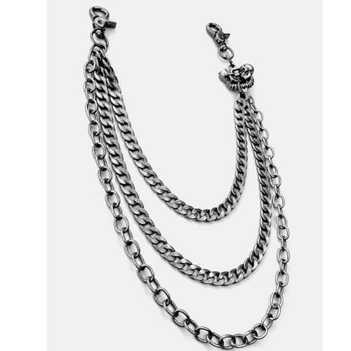 Image of PINKPIN Pants Chain Wallet Keychain Unisex Hip Hop Biker Jean Chains Punk Streetwear Accessory for Men Women