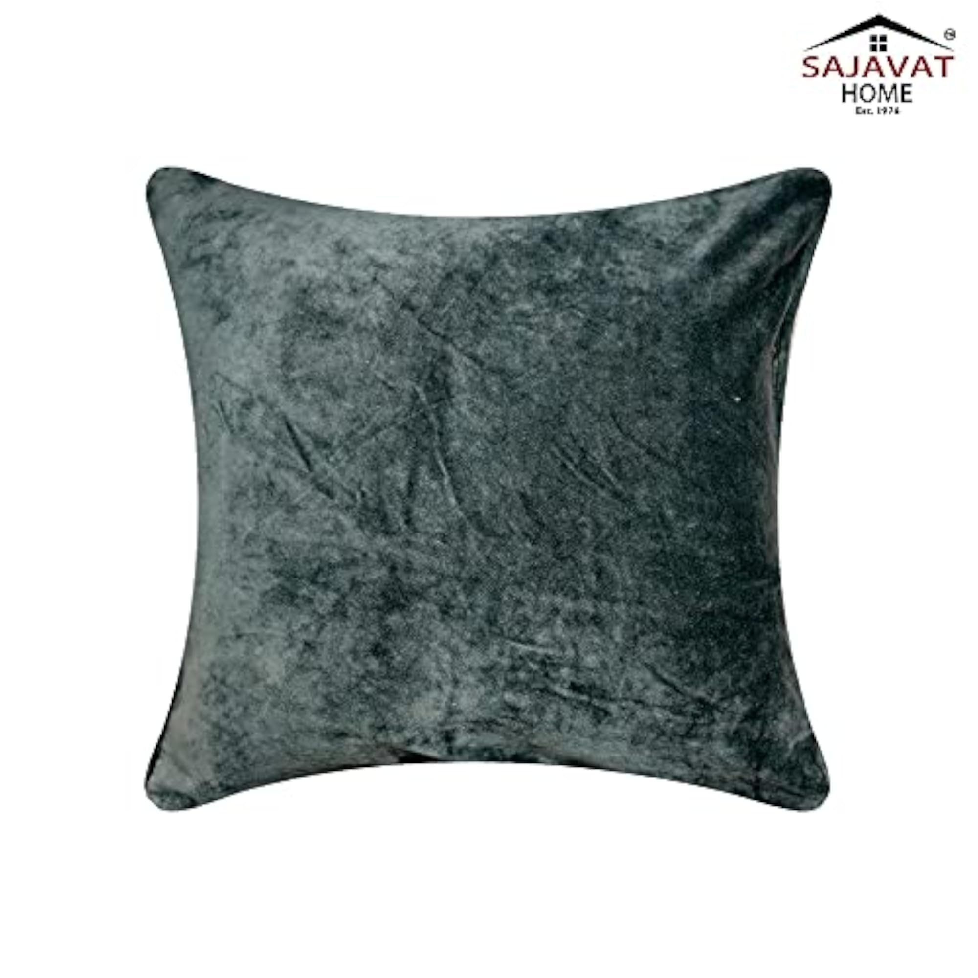 Exclusive Velvet Cushion Cover, Pine Green