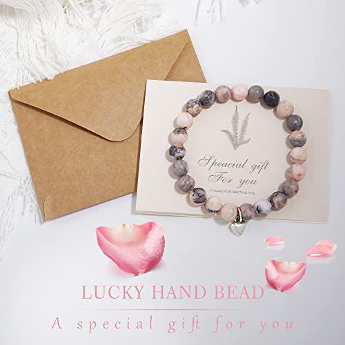 Get Well Soon Gifts for Women,Natural Stone Healing Bracelet, Inspirational Gifts for Women Teen Girls3