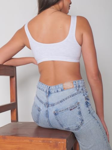 Image of BODYSIZE Front Open Sports Padded Bra for Women - Cotton| Full Coverage, Maximum Support | Non-Wired, Seamless Bra