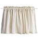 SMYORR Kurtyna kuchenna bawełna i len kawiarnia zasłona beżowe zasłony drzwi półzasłony zasłony szafy dekoracja domu krótka zasłona / 1 szt. / szer. 145 x wys. 110 cm