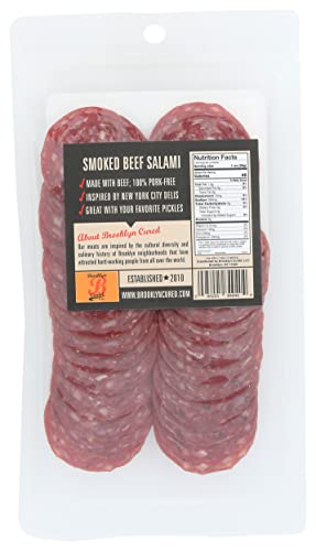 Brooklyn Cured Sliced Smoked Beef Salami, 3 Oz #TOP1