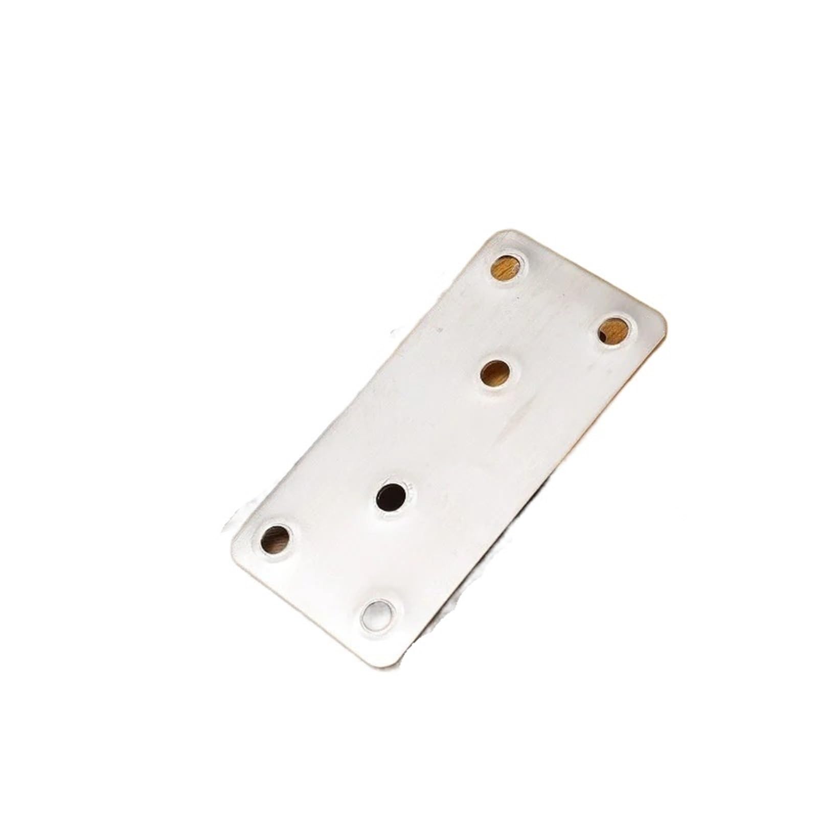 10 piezas de soporte recto acero inoxidable, placa reparación plana metal con tornillo, madera, código ángulo, sujetador muebles Para Reparación(38x46mm)