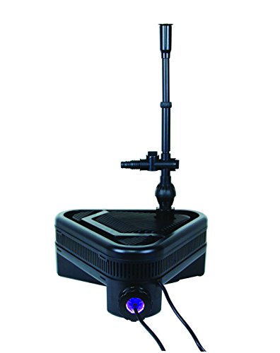 Lifegard Aquatics R442001 One Pond Filter System with Built-in UV, Pump and Fountain Jet, Single