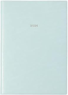 手帳 2026 スケジュール帳 2025年12月 週間ノート セミA5 ニュアンスカラー オパールグリーン EDiT 26WDR-ETH02-GN