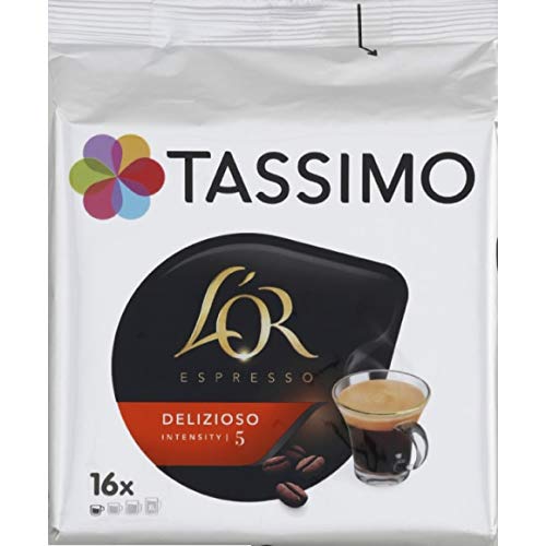 TassimoCoffee Pods Delizioso - Dosettes Café Delizioso - The 104G Package - Price Per Unit - Fast Delivery