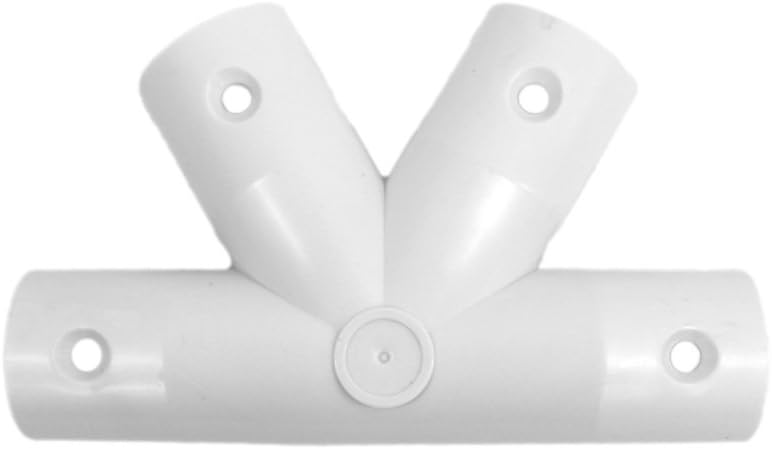 Geodesic 4-Star 1/2" PVC Standard Hub Dome Connector (White)