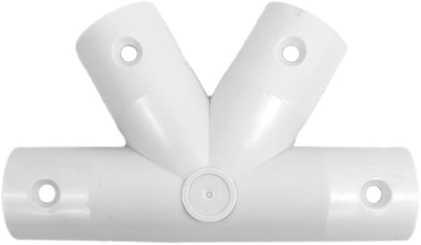Geodesic 4-Star 1/2" PVC Standard Hub Dome Connector White
