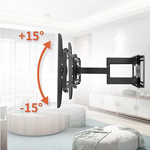 Support TV pliable à six bras pour sécuriser et orienter un téléviseur lourd de 42 à 75 pouces - 8