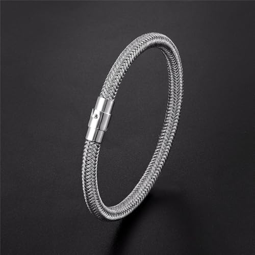 Bracelet homme tissé à la main en corde noire | Bijoux élégants