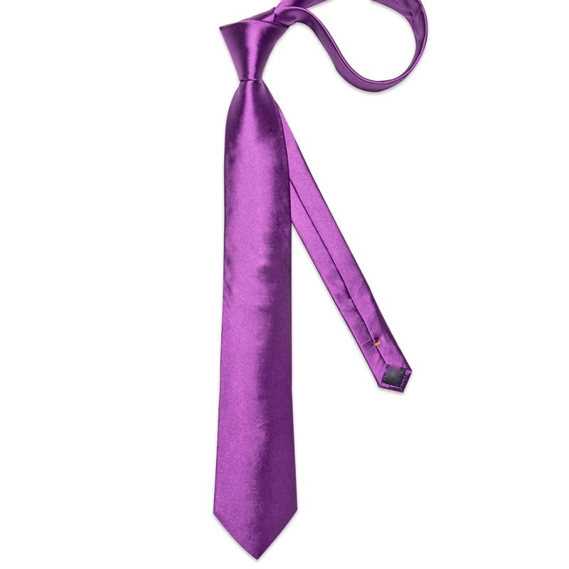 Corbata clásica de seda y poliéster para hombre 8cm miniatura 4
