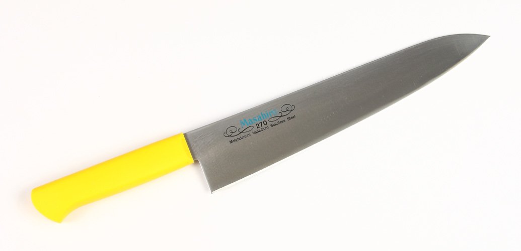 Amazon｜正広作 MV-P 牛刀270mm 黄 14713｜三徳包丁 オンライン通販