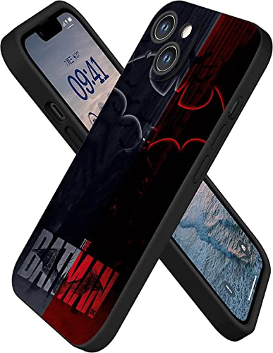 Iphone 14 / 14 Plus / 14 Pro / 14 Pro Max Case, Mar-Vel Aven-Ger Dc Character Design Pattern Black Cool Shockproof Tpu Ultra-Thin Non-Slip, Scratch-Resistant And Drop-Proof (Iphone 14 Pro, Bat Man) #TOP1