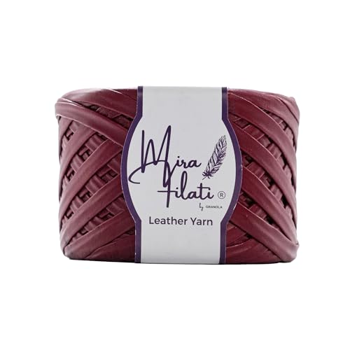 Mira Filati Leather Look Matte Yarn for Knitting,...