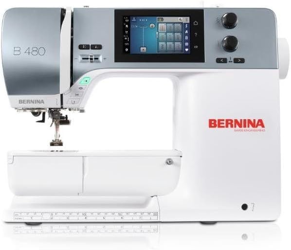 Bernina 480 Uni máquina de coser blanco gris serie 4 compacta
