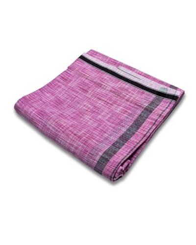 Image of Self Design Lungi & Dhoti for Men (Unstitched)| Lungi for Mens Cotton Blend | 2 Meter | Soft, Lightweight & Breathable Fabric | Ethnic Wear for Daily Use