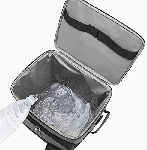 Insulated Rolling Cooler Bag Extended Collapsible, Insulated Box with Handle, Portable Beverage Cooler with Wheels, Waterproof Cool Bag for Picnic Camping Festivals and Outdoor or Home