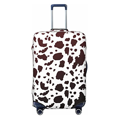 29-32 Inch Cow Print Suitcase Cover Cute Cow Gifts For Women Girls Elastic Funny Luggage Covers For Suitcase Washable Anti-Scratch Luggage Protector Suitcase Cover