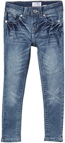 Image of ToBeInStyle Girl's Denim Easy Styling Classic Timeless Everyday Jeans Zip-Up Closure