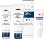 MM Eucerin Urea Repair Face Cream Day & Night + Acute Lip Balm | Intensive Moisturiser for Dry Skin, Sensitive Skin & Chapped Lips | Hydrating Skincare Set with Urea & Ceramides