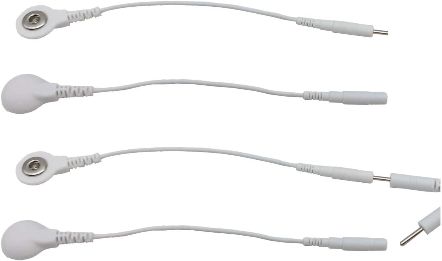 TENS Unit Electrode Lead Wires, 2-Pack Replacement Cables, Snap Connectors (3.5mm To 2mm Convter)-image-8