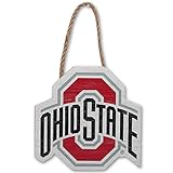 Ohio State University Logo Shaped Hanging Wood Wall Decor - Small Ohio State Decoration - Great Gift Idea