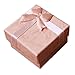 Produktbild Toruiwa Ringbox Ohrring Box Schmuckschatulle Schmuckkästchen Papier Geschenkbox mit klein Bowknot für Verlobungsring Hochzeit Valentinstag 4.4 * 2.5cm (Rosa)