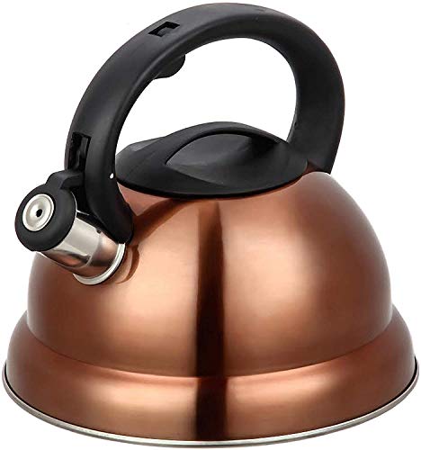 3 Liter Whistling Tea Kettle - Modern Stainless Steel Whistling Tea Pot