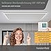 Heidenfeld Infrarotheizung HF-HP500 mit Licht | 𝟭𝟬 𝐉𝐀𝐇𝐑𝐄 𝐆𝐀𝐑𝐀𝐍𝐓𝐈𝐄 - LED Rahmen - Infrarot Deckenheizung mit Thermostat - Deutsche Qualitätsmarke - Fernbedienung (390 Watt Wechselbar)