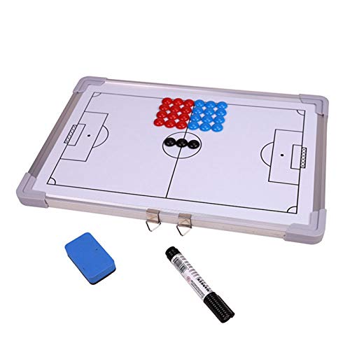 Paodduk 45 X 30,5 Cm Tableau De Tactique De Football Tableau D'entraînement De Football Tableau Blanc Magnétique De Football Tableau De Stratégie De Football Assistant D'entraînement Equipement