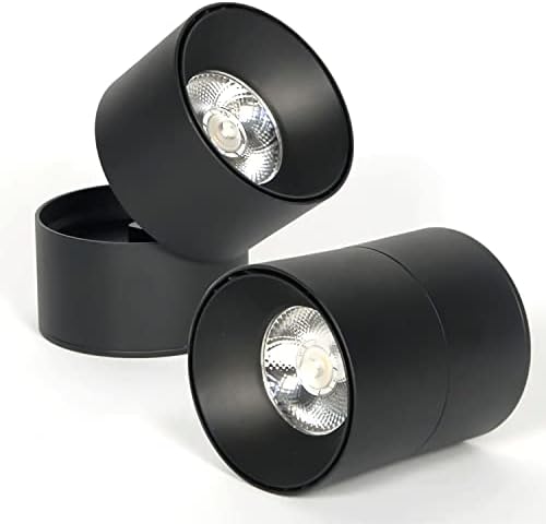 Sponsored Ad - 10 Watt 360 Degree Adjustable LED Surface COB Light - Wall/Ceiling Mountable -Pack of 1 (Cool White Light) Black Body,Metal