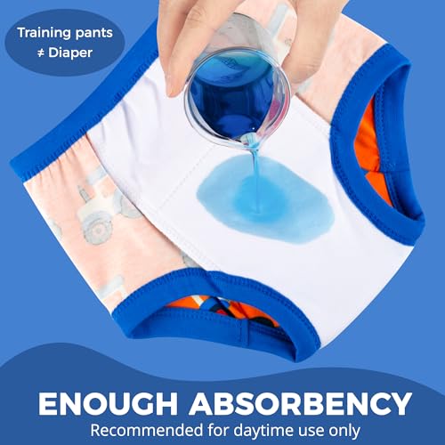 Image of BIG ELEPHANT Toddler Training Pants, Soft Cotton Absorbent Training Underwear for Baby Boys & Girls