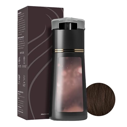 Ever Haar Sofort Farbshampoo, Everhaar Farbshampoo Erfahrungen, Ergebnisse in 10 Minuten, Natürliche Inhaltsstoffe, Für Alle Haartypen Geeignet (Dunkelbraun)