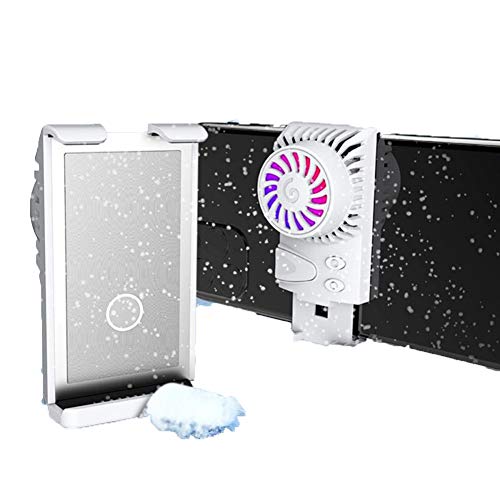 Handy-Heizkörper, Handy-Kühler, Mini-Handyventilator, Kühlung durch Klimaanlage, Halbleiter-Kühlung für jedes Smartphone Tablet (weiß)