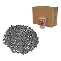 Simba Blox 500 graue Bausteine - 8er Steine kompatibel mit Anderen Herstellern - Baustein Set für Kinder ab 3 Jahren - im Karton - hochwertige Spielsteine kindgerecht – Ansicht 2