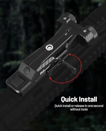 EZshoot 1600 Lumens Dual LED Light Laser Combo for Rifle with Quick Detach — view 6