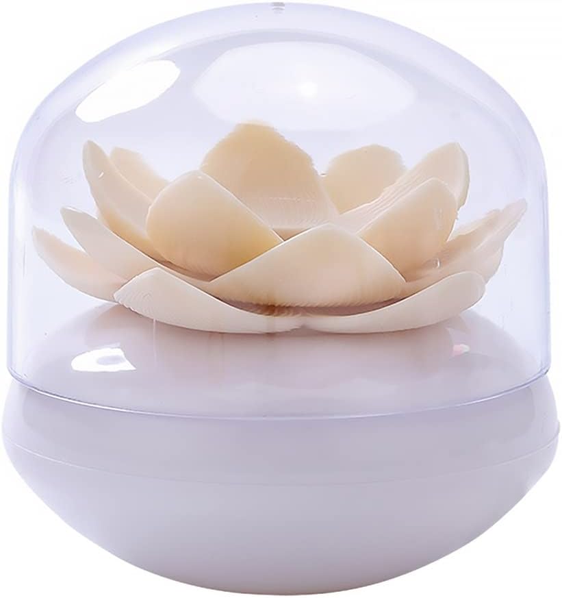 Flower pattern toothpick holder storage container tube with lid plastic box