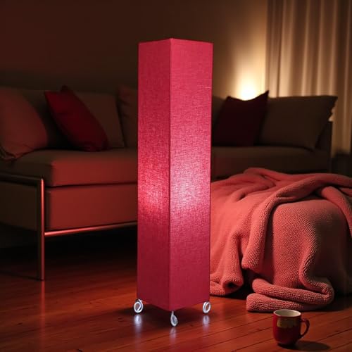 Image of Cotton Fabric Floor Lamp for Bedroom's Desk Lamp for LivingRoom, Bed Room, Office | Night Stand Dimmable Room Floor Lamp for Reading Corner Lamp | Bulb Included