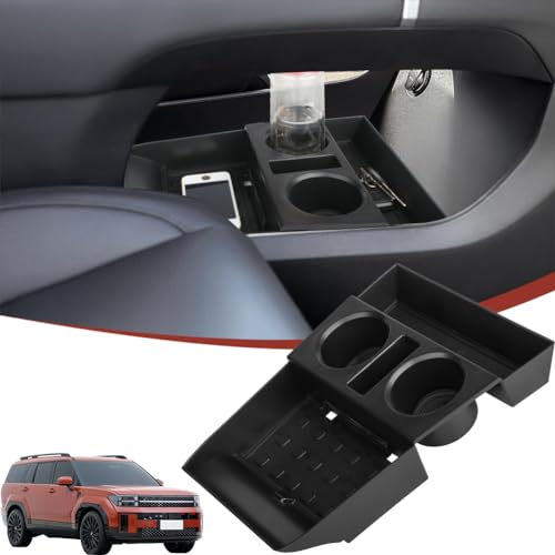 Salusy for 2024 2025 2026 Hyundai Santa Fe Insert Glove Pallet Organizer Center Console Armrest Storage Box Tray Santa Fe 2024 2025 2026 Accessories (2024 2025 Santa Fe Lower Console Tray)