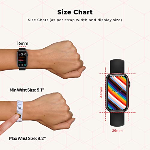 Image of Fire-Boltt Dawn Rectangle 1.47 inch Girls Smartwatch with Bigger Batter, Yoga, 172 * 320 Pixel Resolution, 360 Health Coverage