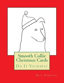 Paperback Smooth Collie Christmas Cards: Do It Yourself Book