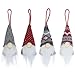 4pcs/set de Noël Gnomes Set, Mini peluche main Père Noël en tissu poupée à la main Père Noël Gnome en peluche Poupée de Noël Figurine gonk nain Elf Décoration maison Felt Décorations de Noël