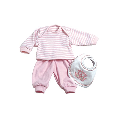Adora Baby Doll Clothing Set Pink for up to 13 dolls, 3 Piece Set