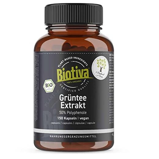 Grönt extrakt bio 150 kapslar, 1 500 mg högsta dagsdos, 50 % polyfenol, grönt te, EGCG, vegan, gluten- och laktosfri, utan tillsatser och hjälpmedel, fylld och kontrollerad i Tyskland