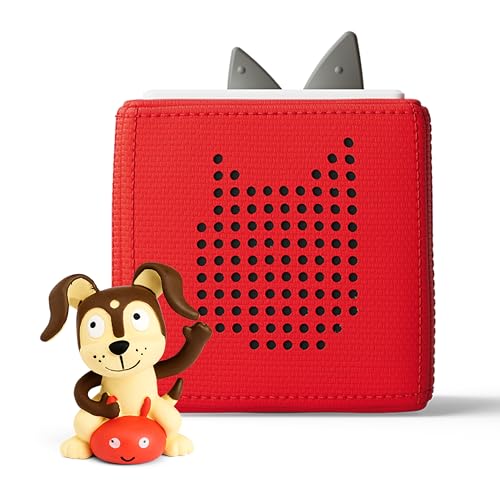 Image of Toniebox 1 Audio Player Starter Set with Playtime Puppy - Listen, Learn, and Play with One Huggable Little Box - Red