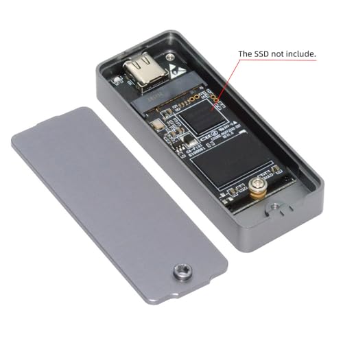 Xiwai Unidad externa SSD M.2 2242 USB 3.2 Gen2 20Gbps miniatura 3