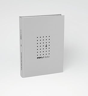 غلاف كرتون مقوى مقاس A5 بتصميم منقط بلون رمادي