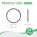 PATIKIL Silicone O-Rings, 32 Pcs 39mm OD 36mm ID 1.5mm Thick Sealing Washer Gasket Rings for Car Auto Vehicle Plumbing Repair Air Gas Sealing Connections, Black