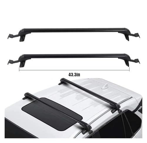 Barras de techo de aluminio universales para coche portaequipajes de 110 cm en pack de 2 unidades 5